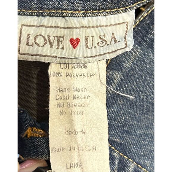 Love U.S.A Y2K Womens Jacket Size Large - Picture 7 of 9